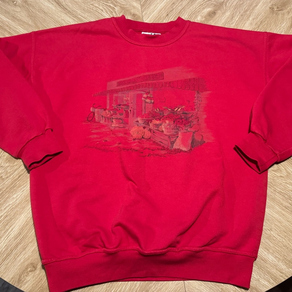 Vintage Northern Reflections Autumn Market Scene